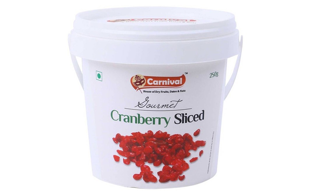 Carnival Cranberry Sliced    Container  250 grams